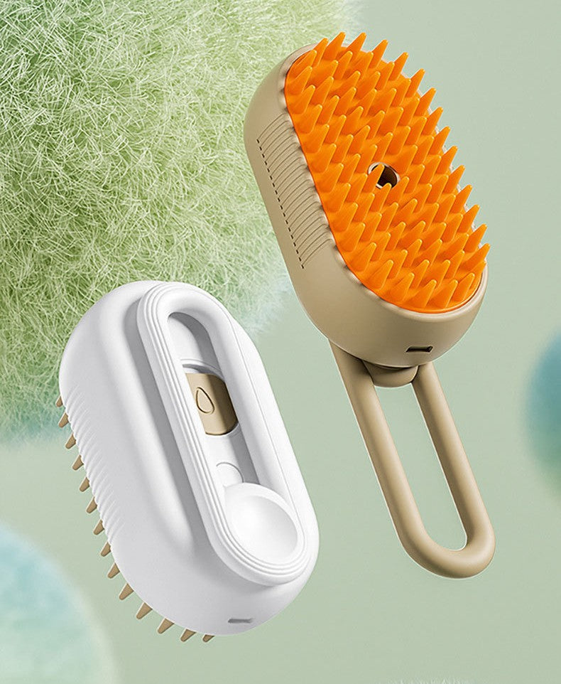 Rechargeable 3 in 1 Pet Steamy Brush