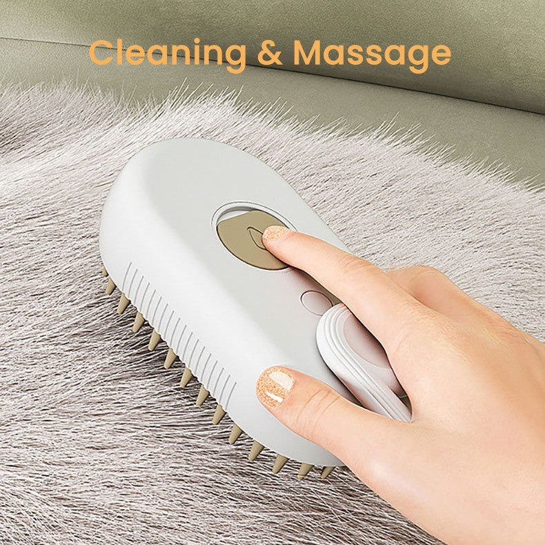 Rechargeable 3 in 1 Pet Steamy Brush