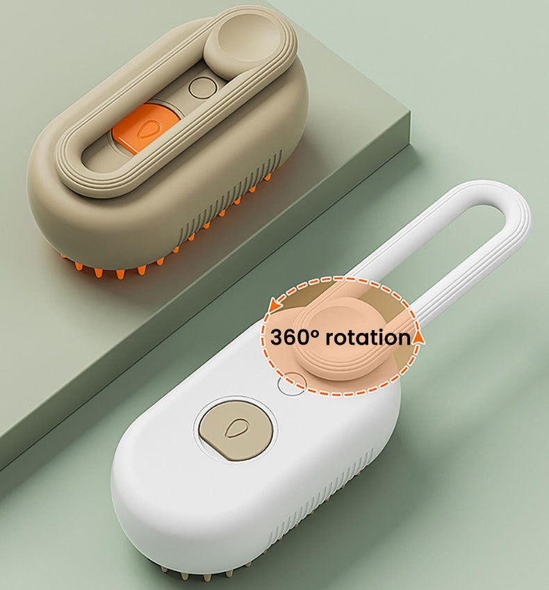 Rechargeable 3 in 1 Pet Steamy Brush