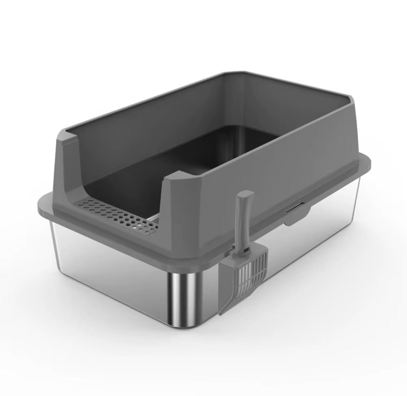 Stainless Steel Litter Tray - High Sides