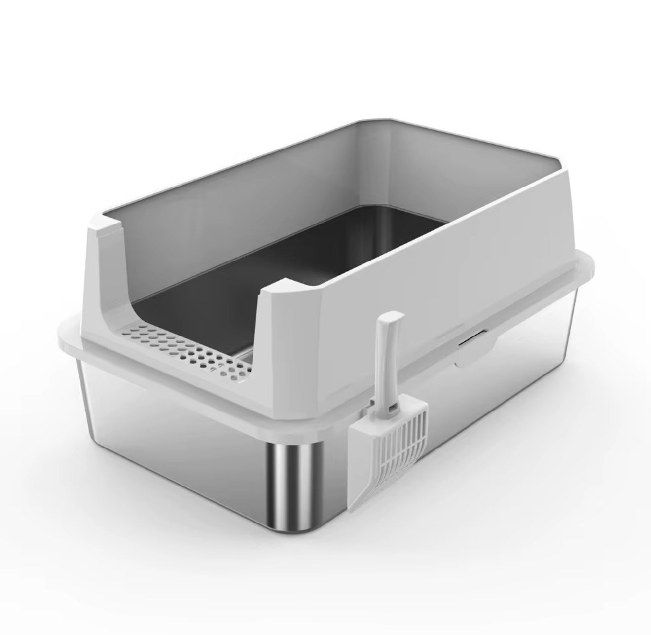 Stainless Steel Litter Tray - High Sides