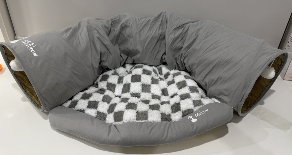 2-in-1 Cat Tunnel Bed – Play & Sleep